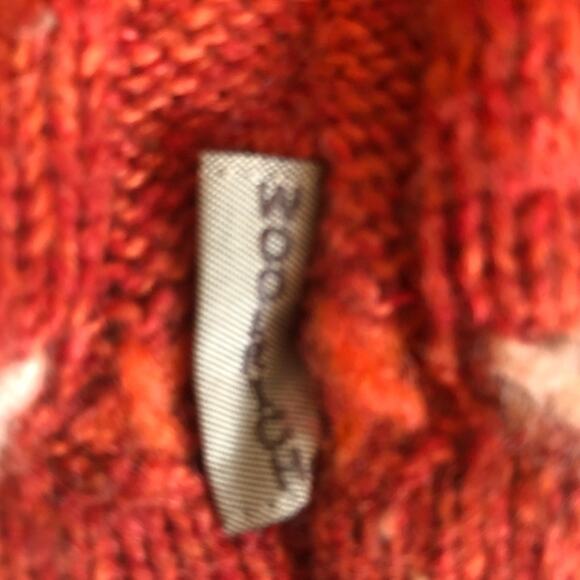 Woolrich Bittersweet orange sweater 1/4 zip size large - Picture 5 of 7